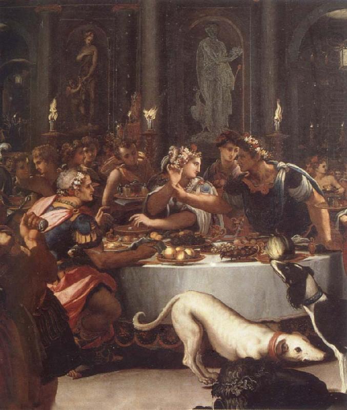 ALLORI Alessandro The banquet of the Kleopatra china oil painting image